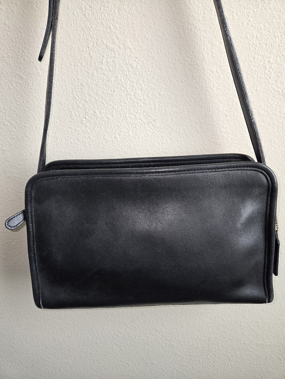 Coach Sutton 9814 Black Bag Purse Leather Vintage Has Hangtag Brass